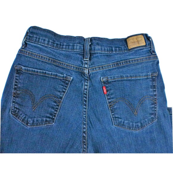 Levi 512 Womens Size 8 S/C Denim Blue Jeans Perfectly Slimming Bootcut - Picture 5 of 7
